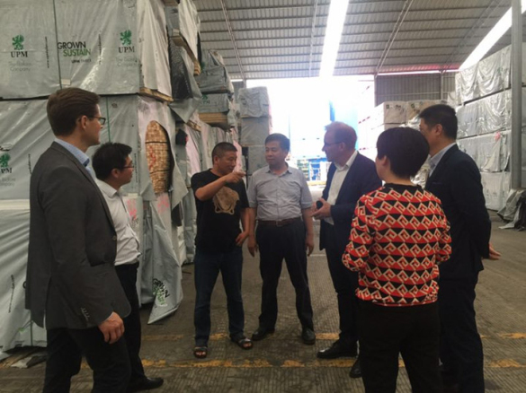 蔣金華副總裁考察調(diào)研國內(nèi)進(jìn)口木材市場